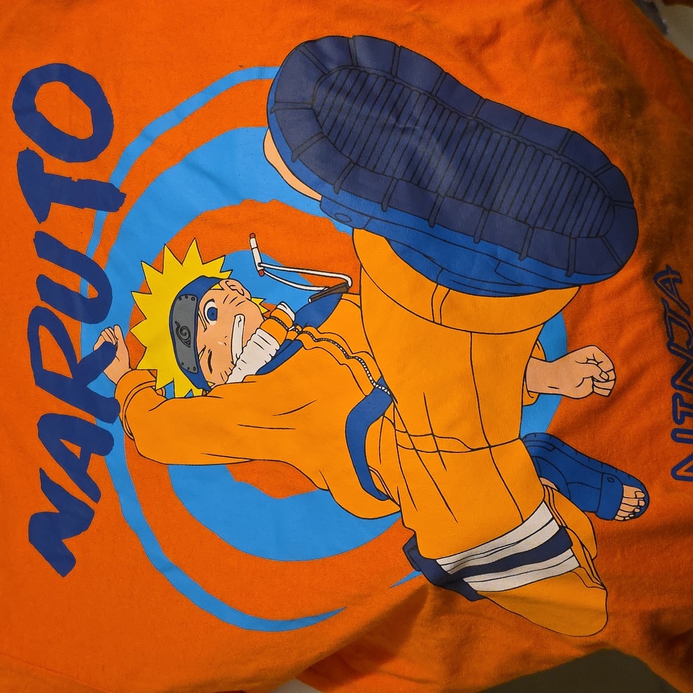 Naruto Graphic T-Shirt in Orange and Blue